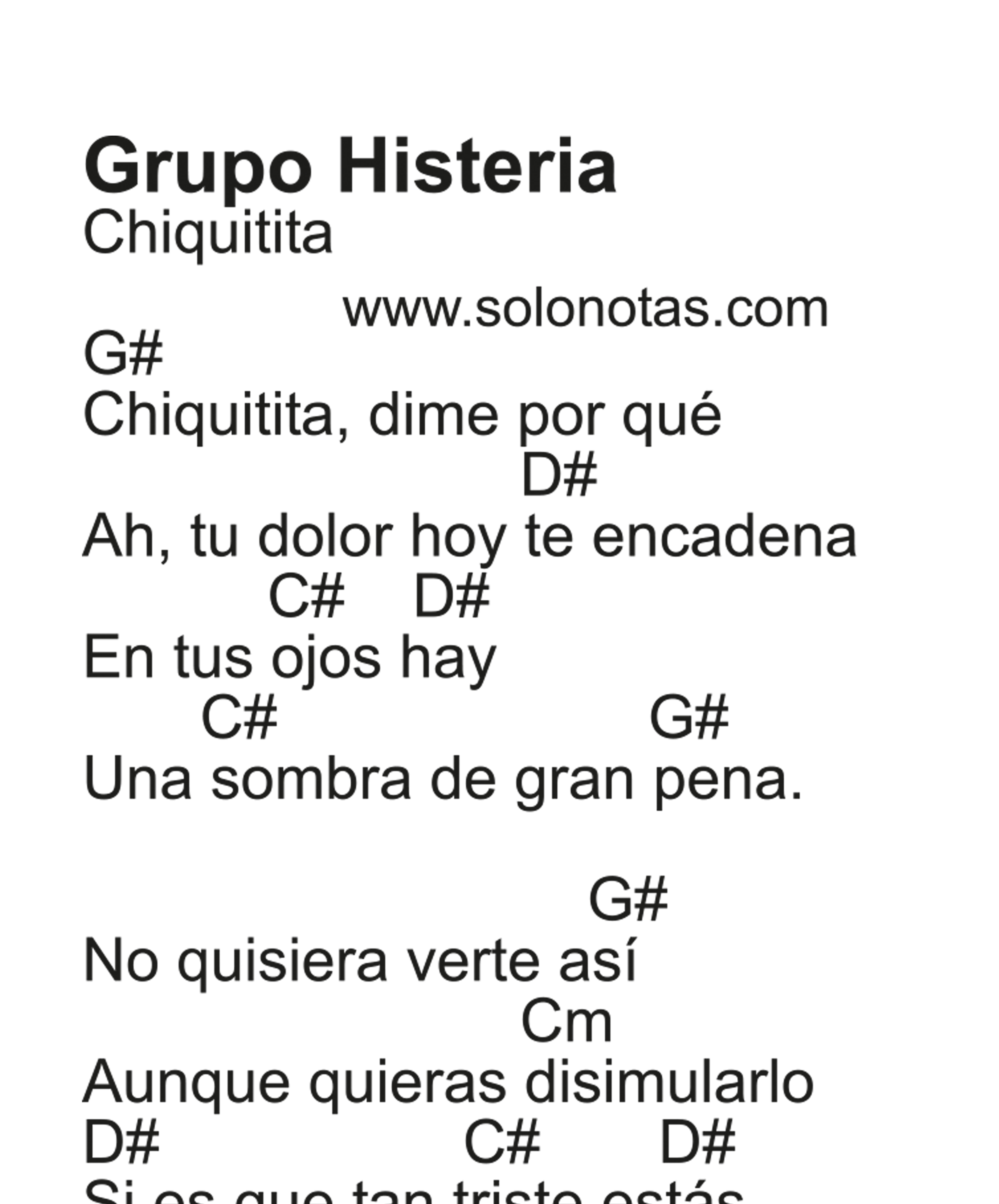 Grupo Histeria Chiquitita